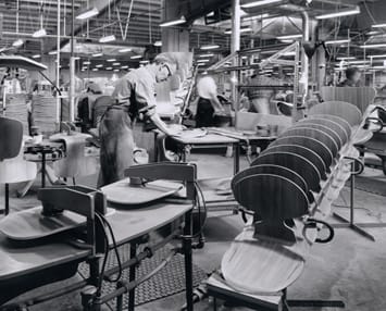 Production of the Ant™ chair in 1964
