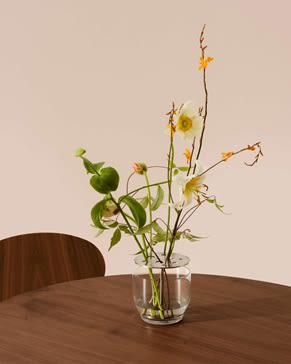 Objects Ikebana Vase, Large (Ø 24 cm), Brass plated, Fritz Hansen